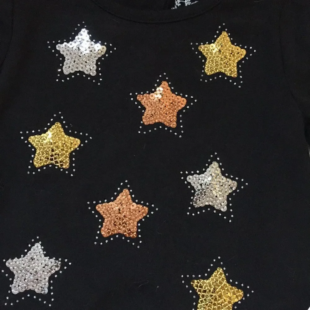 NWT Flapdoodle’s girls sequence star top